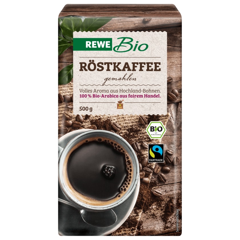 REWE Bio Röstkaffee gemahlen 500g
